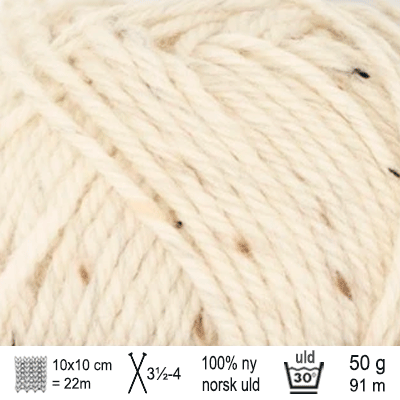 Strikkekit Louvre Sweater fra PetiteKnit i Peer Gynt garn - KreStoffer