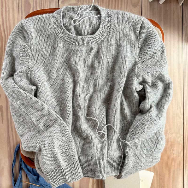 Strikkekit Maria Blouse fra Le Knit i Alpakka Følgetråd og Tynd Silk Mohair