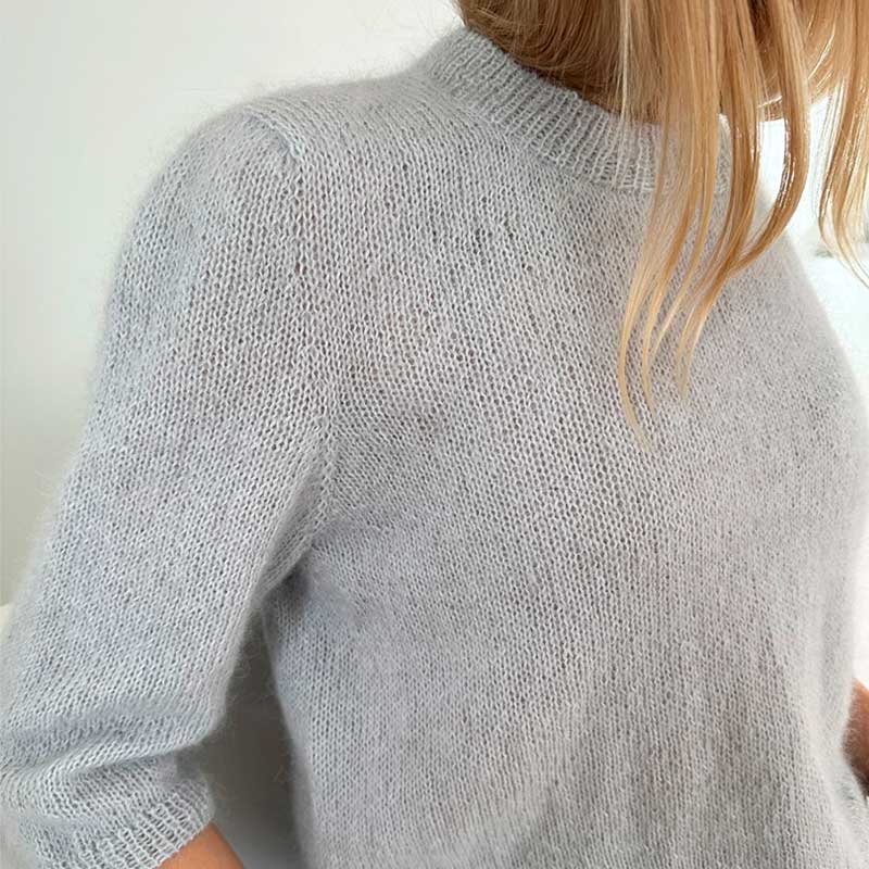 Strikkekit Maria Blouse fra Le Knit i Alpakka Følgetråd og Tynd Silk Mohair