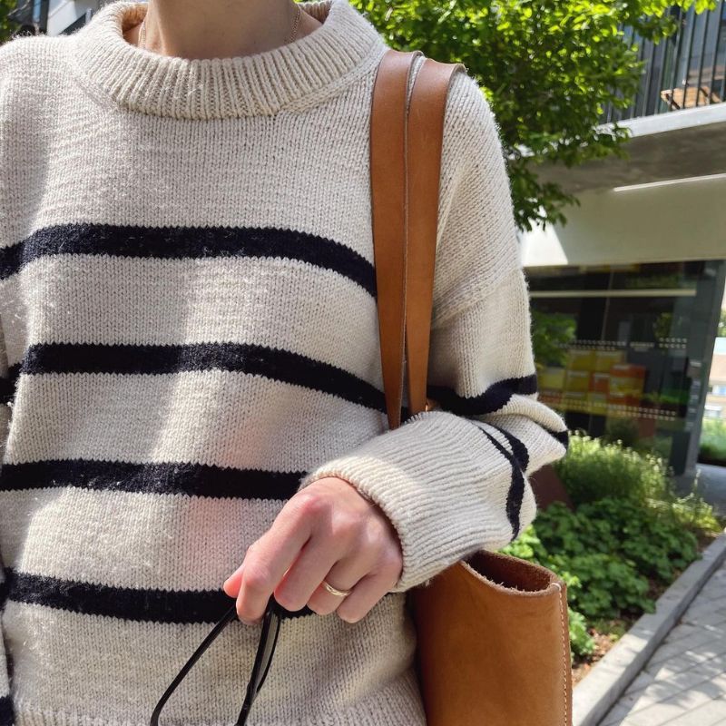 Strikkekit Marseille Sweater fra PetiteKnit i Double Sunday