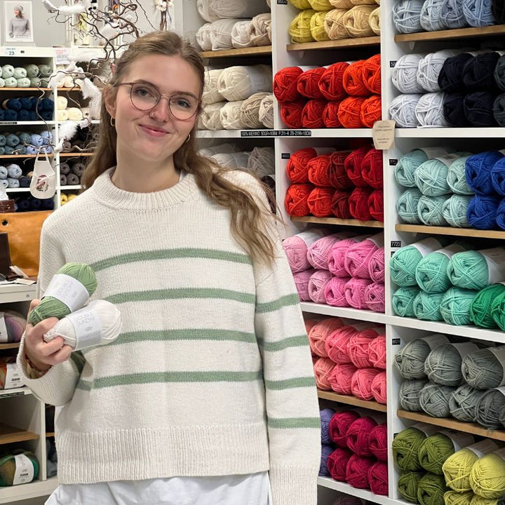 Strikkekit Marseille Sweater fra PetiteKnit i Double Sunday