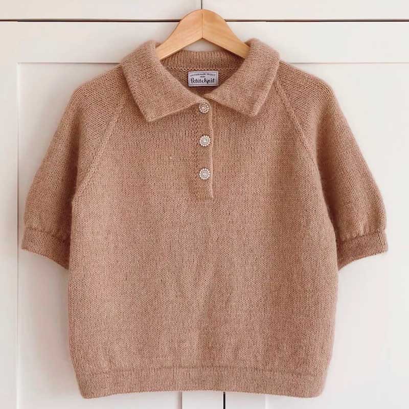 Strikkekit Maude Tee i Sunday og Tynd Silk Mohair