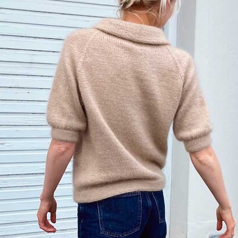Strikkekit Maude Tee i Sunday og Tynd Silk Mohair