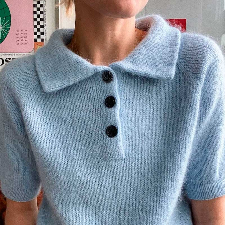 Strikkekit Maude Tee i Sunday og Tynd Silk Mohair