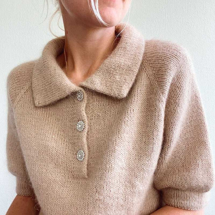 Strikkekit Maude Tee i Sunday og Tynd Silk Mohair