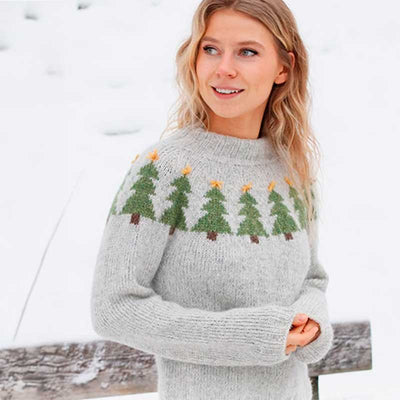 Strikkekit, Merry Trees i DROPS Air garn - KreStoffer