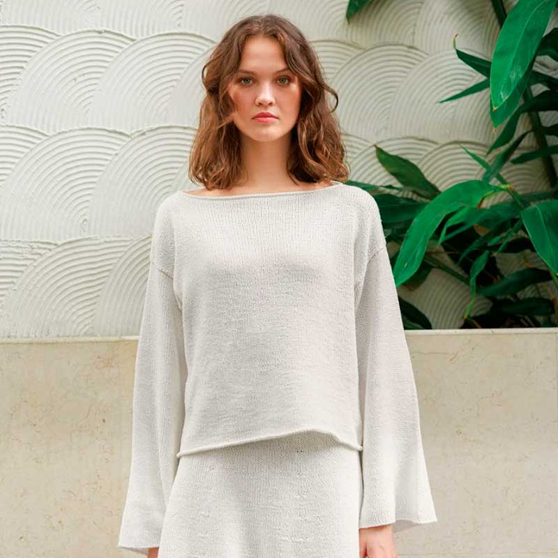 Strikkekit Milly sweater i Line garn fra Sandnes Garn