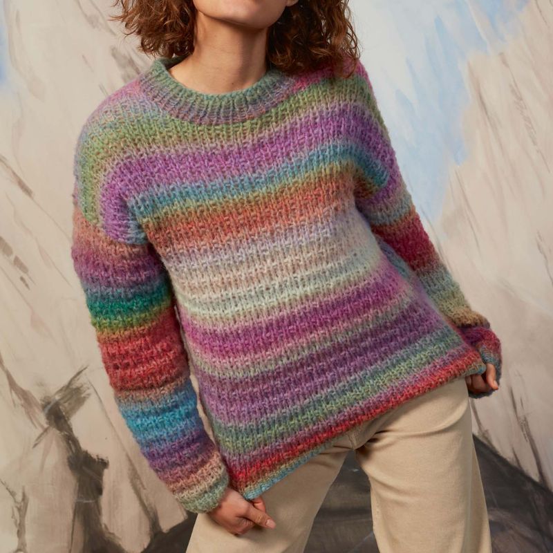 Strikkekit, Mona Sweater i Orion fra LANG Yarns - KreStoffer