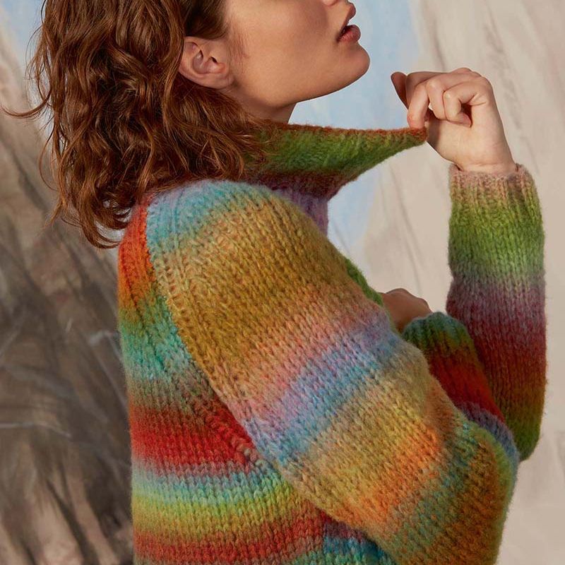Strikkekit Neele Sweater i Orion fra LANG Yarns - KreStoffer