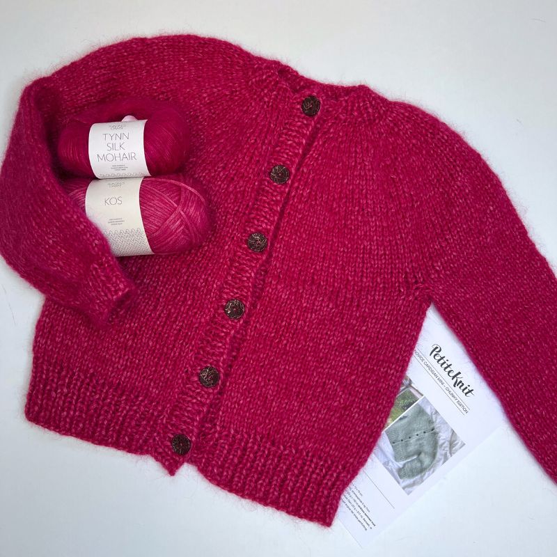 Strikkekit Novice Cardigan Chunky Edition fra PetiteKnit i Sandnes - KreStoffer