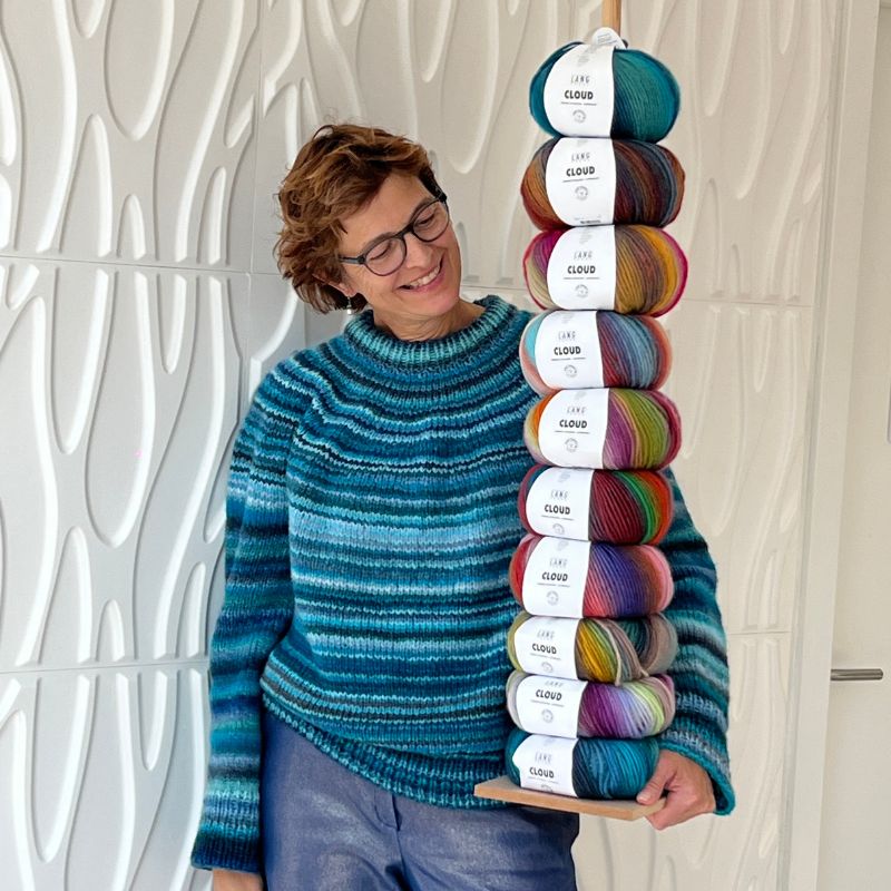 Strikkekit Novice Sweater Chunky Edition fra PetiteKnit i Cloud garn - KreStoffer