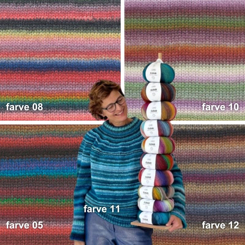 Strikkekit Novice Sweater Chunky Edition fra PetiteKnit i Cloud garn - KreStoffer