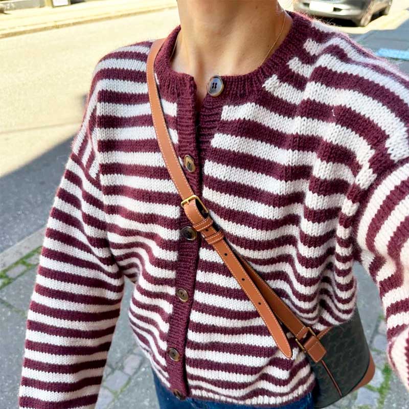 Strikkekit, Olga Jacket fra PetiteKnit i Peer Gynt garn - KreStoffer