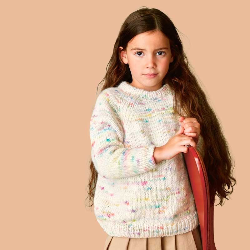 Strikkekit Philipe hyggesweater i Poppy fra Sandnes Garn - KreStoffer