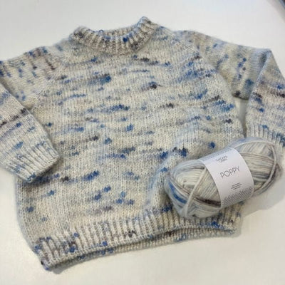 Strikkekit Philipe hyggesweater i Poppy fra Sandnes Garn - KreStoffer