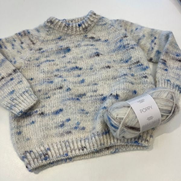 Strikkekit Philipe hyggesweater i Poppy fra Sandnes Garn - KreStoffer