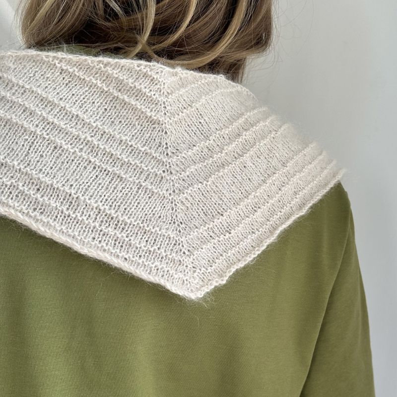 Strikkekit Scala Scarf fra Le Knit i Tynd Silk Mohair &amp; Alpakka Følgetråd