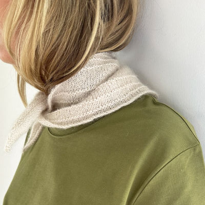 Strikkekit Scala Scarf fra Le Knit i Tynd Silk Mohair & Alpakka Følgetråd - KreStoffer