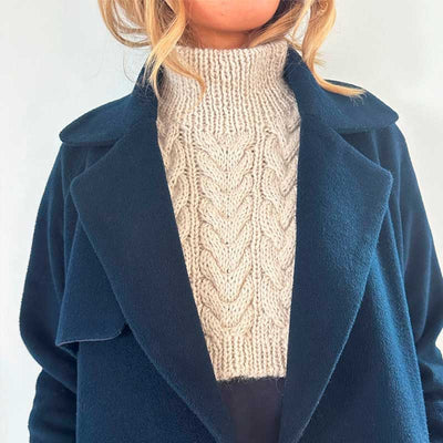 Strikkekit Siri Neck fra Le Knit i Poppy garn - KreStoffer