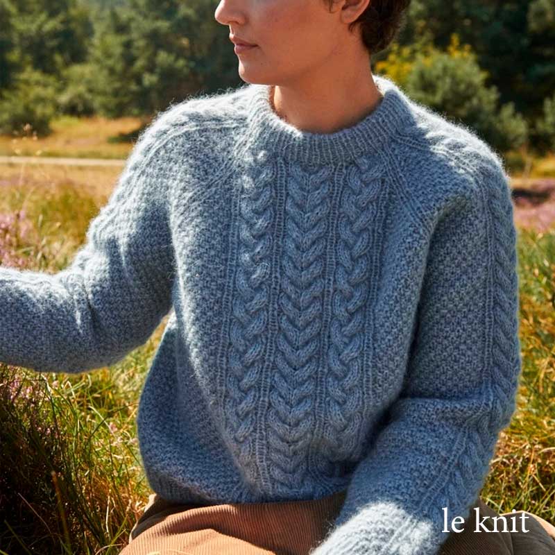 Strikkekit Siri Sweater fra Le Knit i KOS Garn