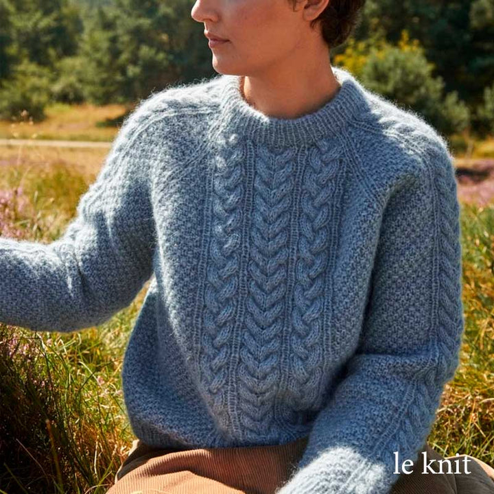 Strikkekit Siri Sweater fra Le Knit i KOS Garn