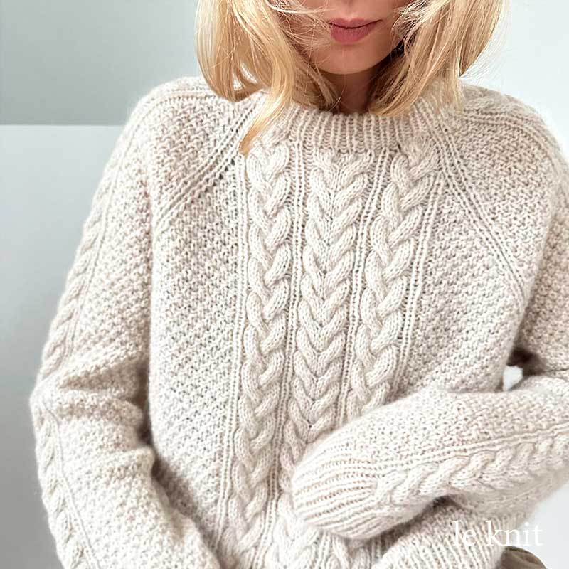 Strikkekit Siri Sweater fra Le Knit i KOS Garn