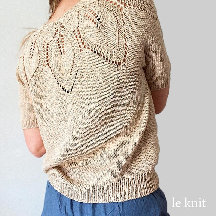 Strikkekit Sommer Dahlia fra Le Knit i Line garn