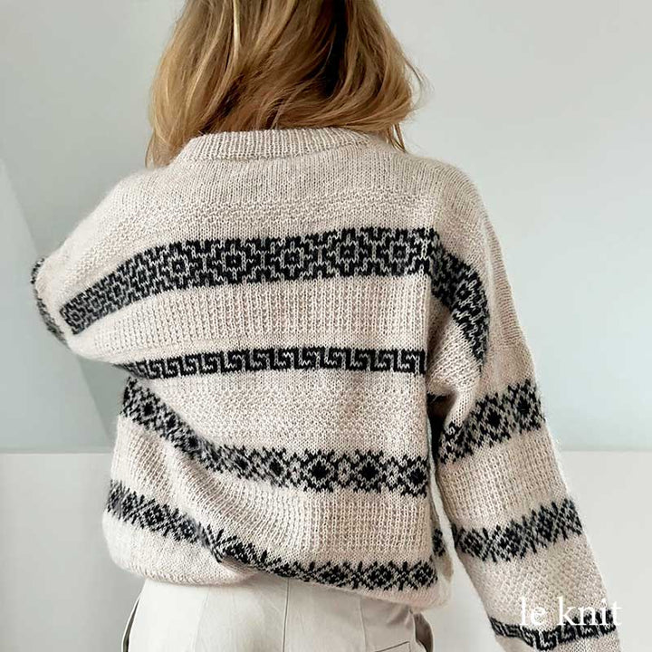 Strikkekit Terracotta Sweater fra Le Knit i Sandnes garn