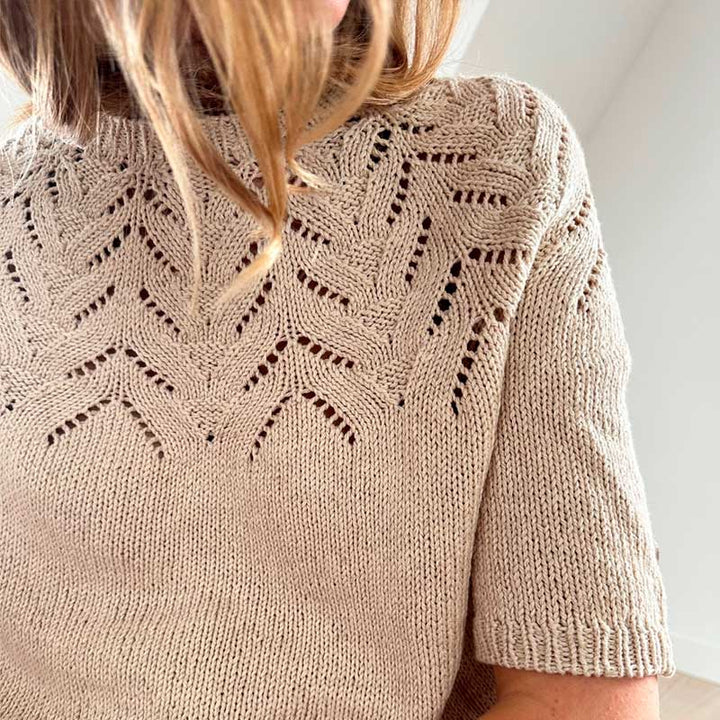 Strikkekit Tulipan Tee fra Le Knit i Line garn