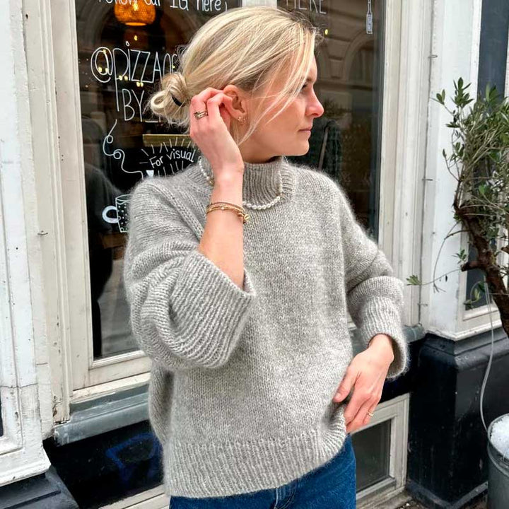 Strikkekit Weekend sweater i Peer Gynt &amp; Tynd Silk Mohair