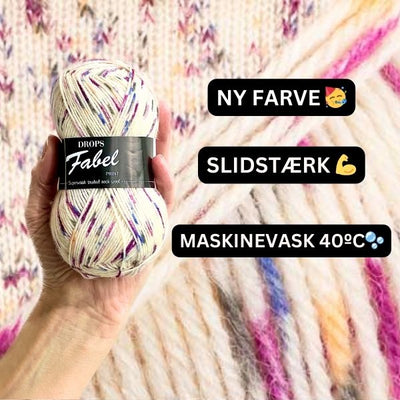 Strikkekit, Winter Confetti i Fabel og Kid Silk fra DROPS - KreStoffer