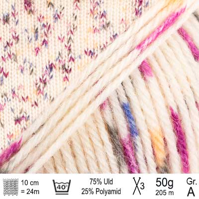 Strikkekit Colorful Walk bluse i Fabel og Brushed Alpaca Silk fra DROPS