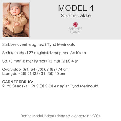 Strikkeopskrifter 2304 fra Sandnes Garn, Forår og sommer baby - KreStoffer