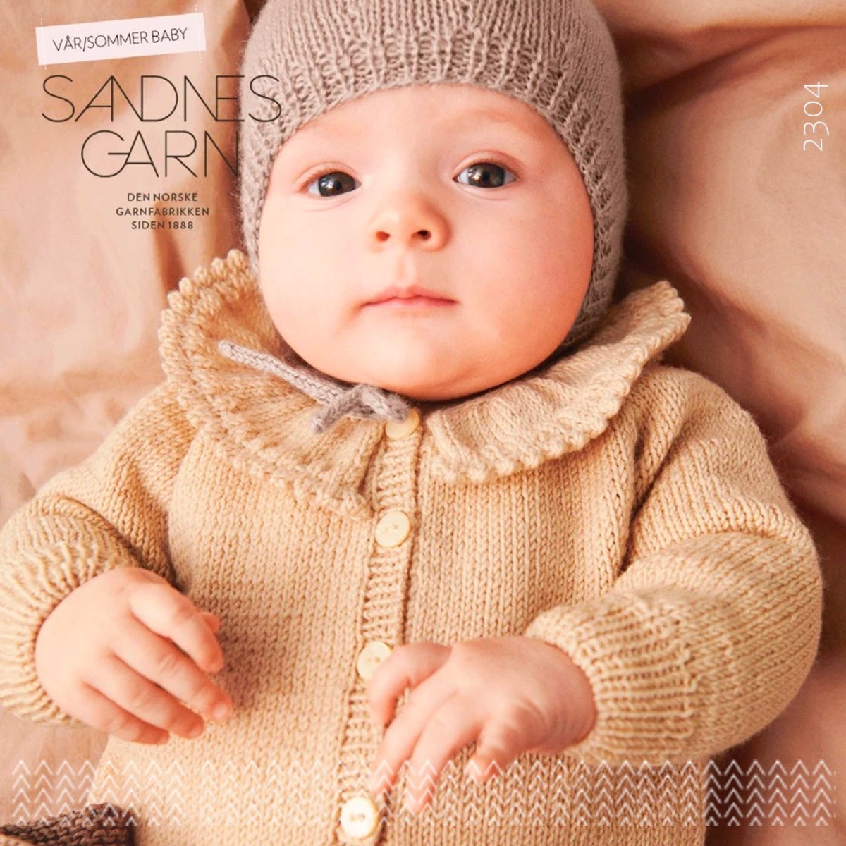 Strikkeopskrifter 2304 fra Sandnes Garn Forår og sommer baby