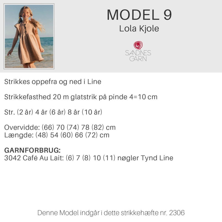 Strikkeopskrifter 2306 fra Sandnes Garn Sommer Barn HÆFTE 2306-9