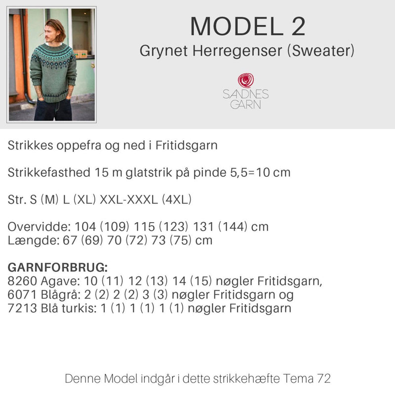 Strikkeopskrifter Tema 72 fra Sandnes Garn, Norske ikoner - KreStoffer