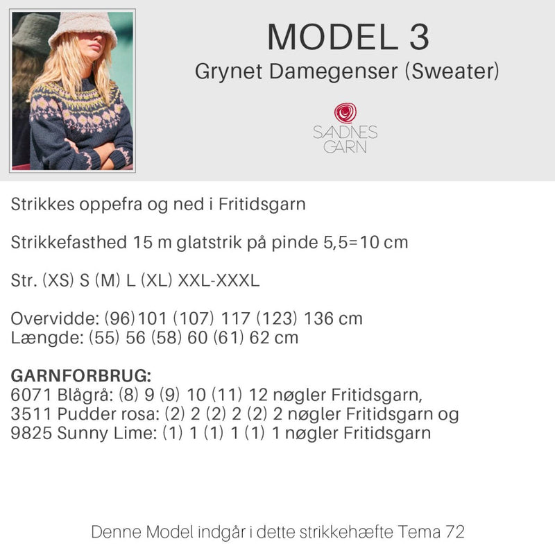 Strikkeopskrifter Tema 72 fra Sandnes Garn, Norske ikoner - KreStoffer