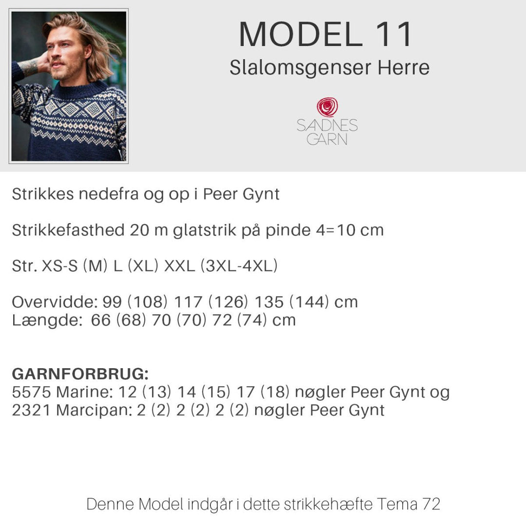 Strikkeopskrifter Tema 72 fra Sandnes Garn Norske ikoner HÆFTE 72-11