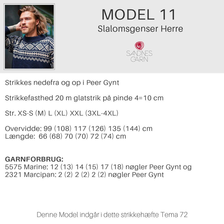 Strikkeopskrifter Tema 72 fra Sandnes Garn Norske ikoner HÆFTE 72-11