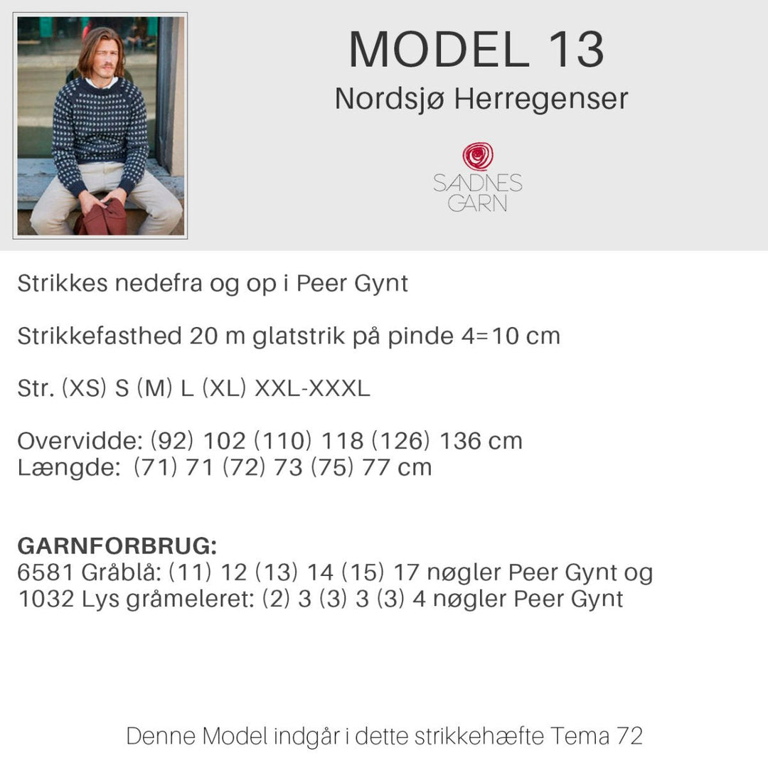 Strikkeopskrifter Tema 72 fra Sandnes Garn Norske ikoner HÆFTE 72-13