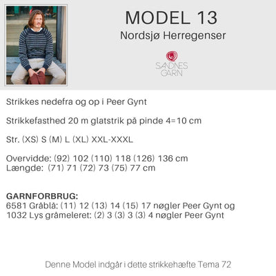Strikkeopskrifter Tema 72 fra Sandnes Garn, Norske ikoner - KreStoffer