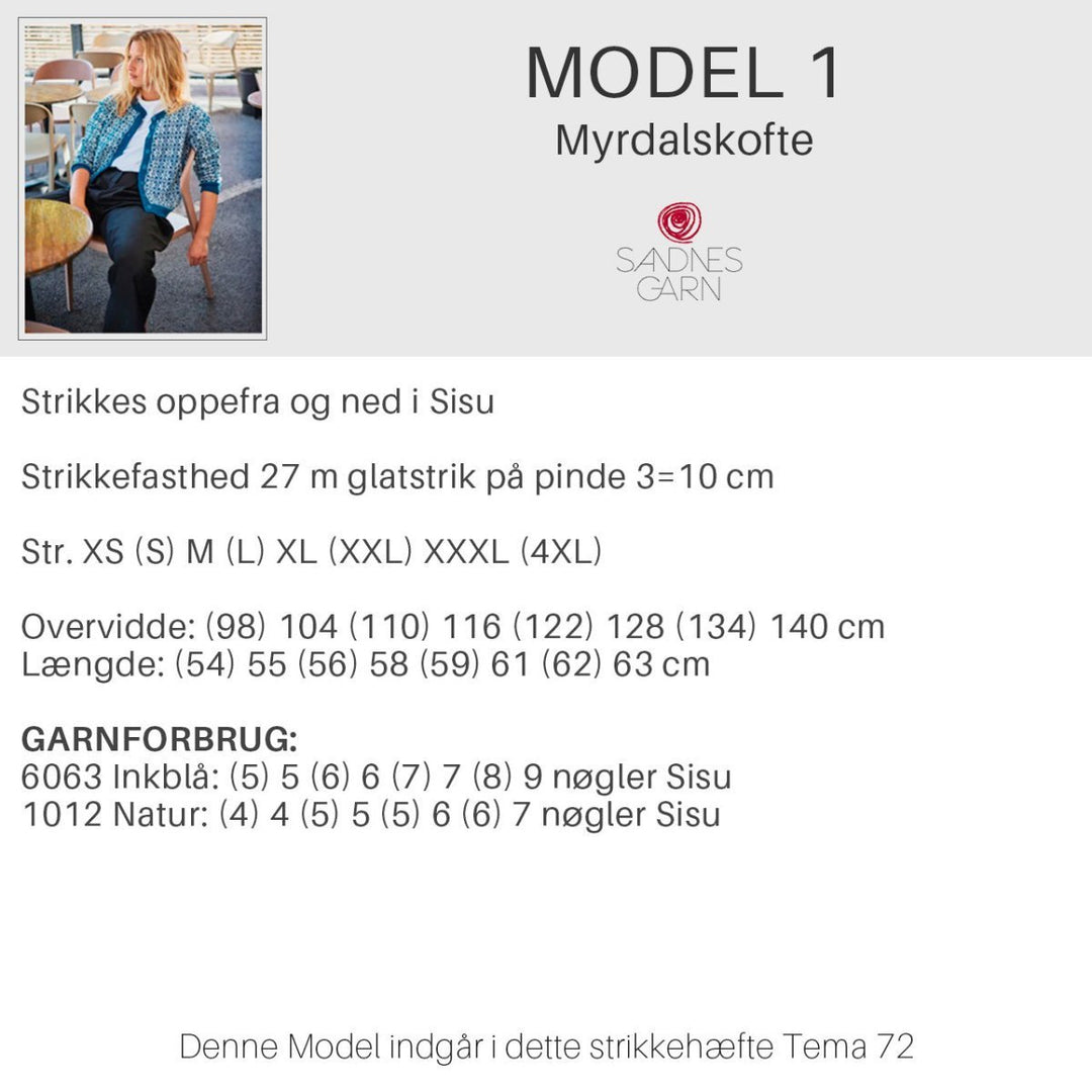 Strikkeopskrifter Tema 72 fra Sandnes Garn Norske ikoner HÆFTE 72-1