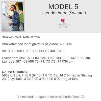 Strikkeopskrifter Tema 72 fra Sandnes Garn, Norske ikoner - KreStoffer