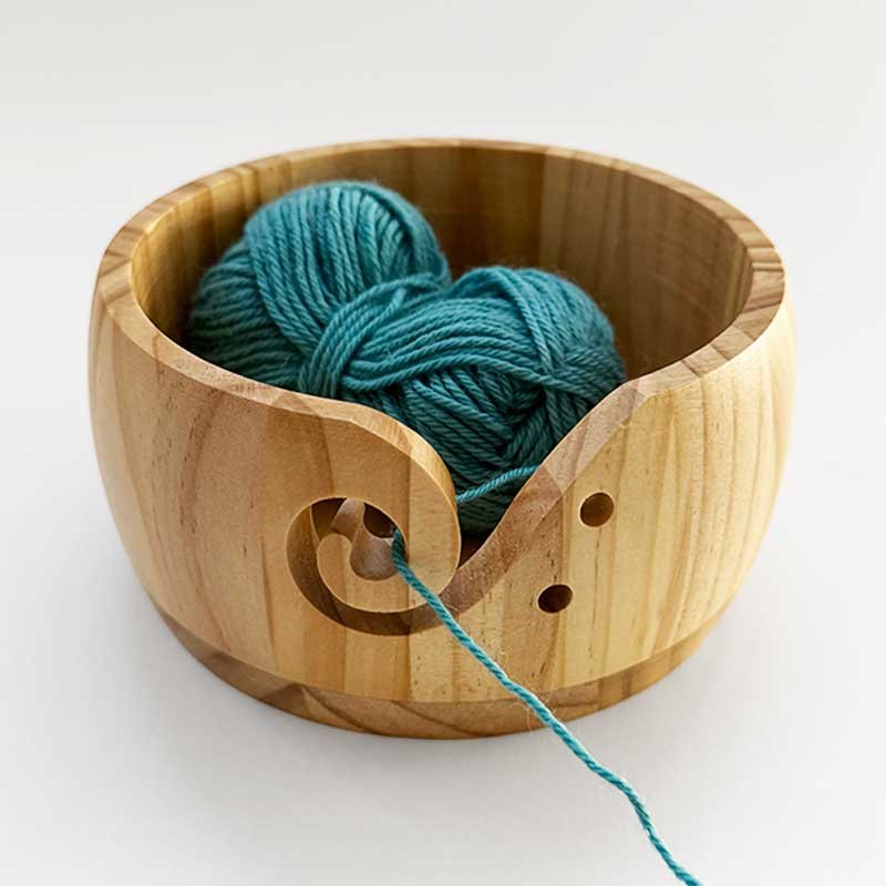 Strikkeskål lys bambus ll - KreStoffer