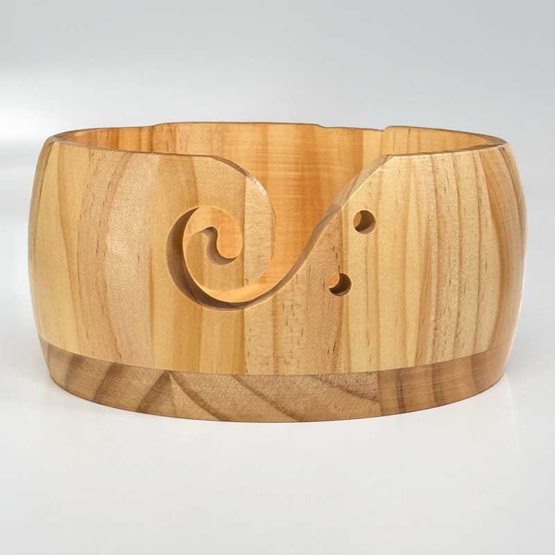 Strikkeskål lys bambus ll - KreStoffer