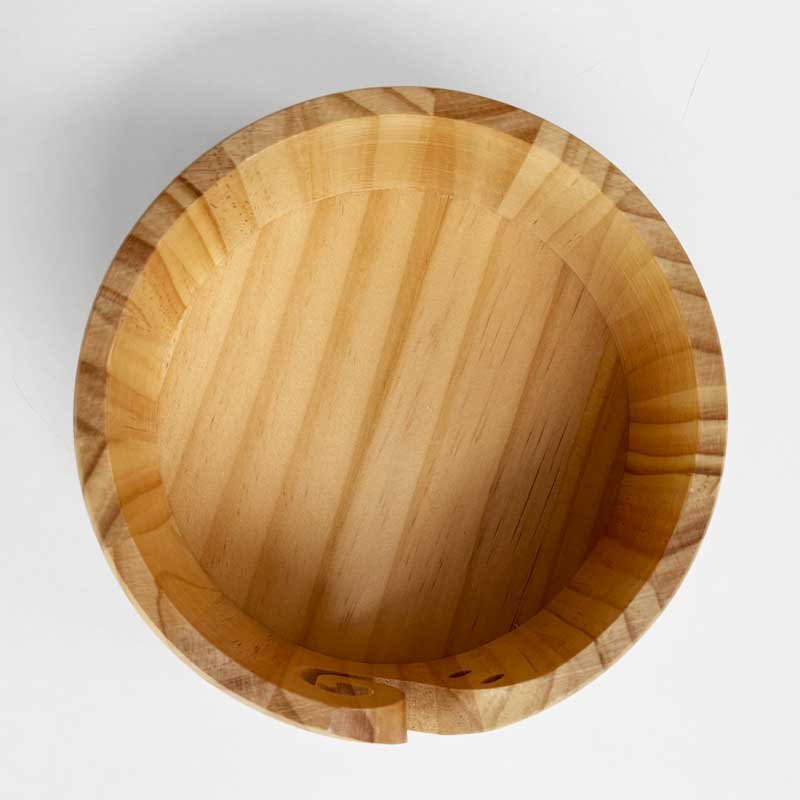 Strikkeskål lys bambus ll - KreStoffer