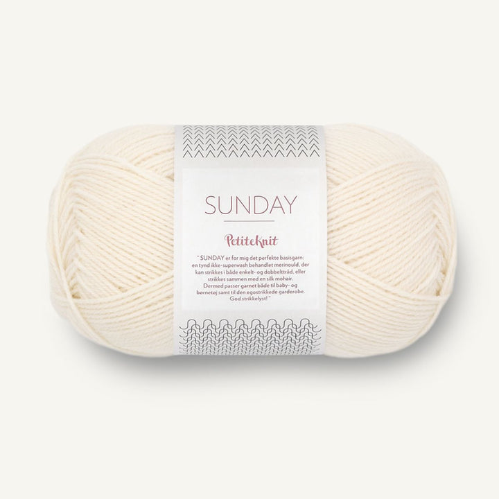 Sunday garn fra Sandnes Garn Whipped cream PetiteKnit