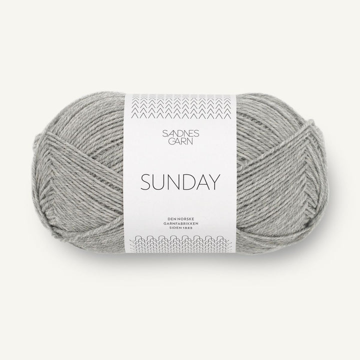 Sunday garn fra Sandnes Garn Gråmeleret