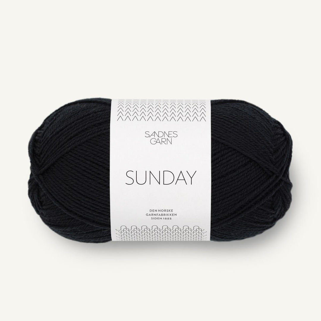 Sunday garn fra Sandnes Garn Sort