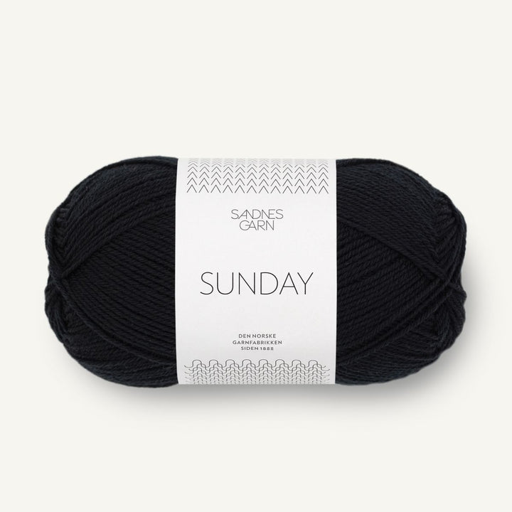 Sunday garn fra Sandnes Garn Sort
